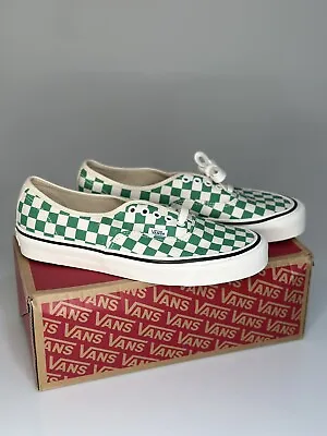 Vans Authentic Anaheim Factory Emerald Checker Skate Shoes RRP £55 • £32.99