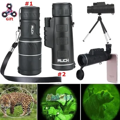 Day & Night Vision 40X60 High Power Zoom Optical Monocular Telescopes Outdoor US • $19.99