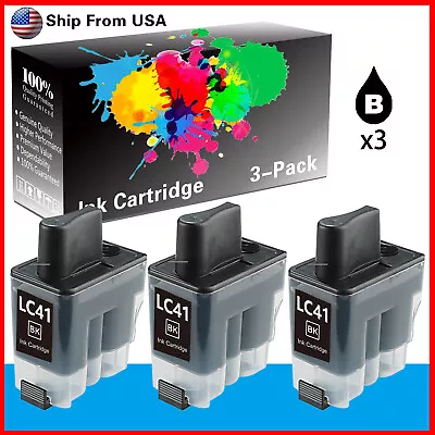 3PK LC-41 LC41 Black Ink Cartridge For MFC-210C MFC-215C MFC-5440CN Printer • $5.19