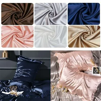 Mulberry Silk PillowCase 25 Momme Anti-wrinkle Bed Extra Soft Skin-friendly UK • £6.79