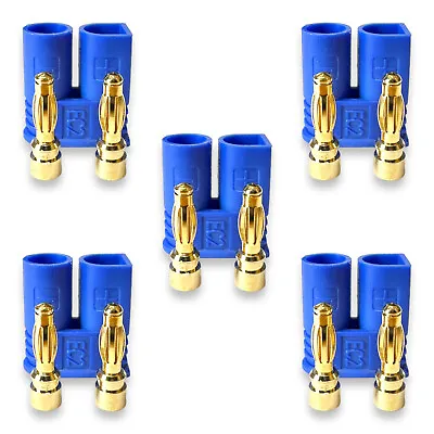 ✅ 5pcs EC2 Lipo Battery Gold Male Connector Male RC 2mm Male 30A ✅ • $4.24