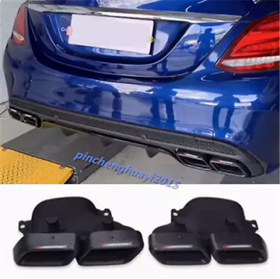 For Mercedes Benz C E S AMG C63 GLE E63 S63 Rear Exhaust Tips Muffler Pipe 2pcs • $305.99