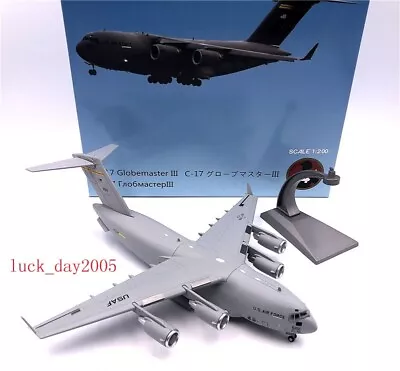 WLTK USAF C-17 Globemaster III Military Transport Aircraft 1/200 Diecast Model • $34.99