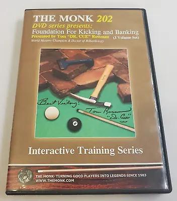 THE MONK 202: Foundation For Kicking And Banking POCKET BILLIARDS Complete 3 DVD • $99.99