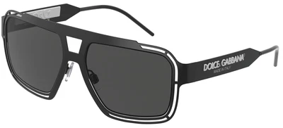 $254.10 • Buy Dolce & Gabbana LOGO DG 2270 Matte Black/Grey 57/17/140 Men Sunglasses