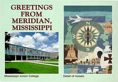 Continental Postcard Greetings From Meridian Mississippi • $5.95