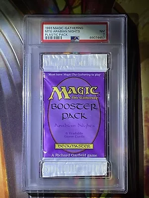 MTG - 1993 ARABIAN NIGHTS Booster Pack - PSA 7 - SUPER RARE!! NM !!! • $1160