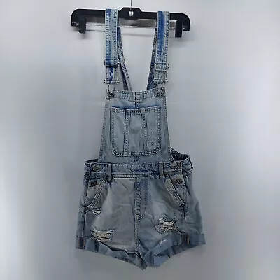 H&m Divided Women's Overall Size 0 Denim Summer Streetwear Light Washed Blue • $4.50