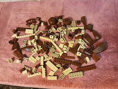  LEGO Miscellaneous Bulk Lot Over 600 (White-Cream-Browns) • $10