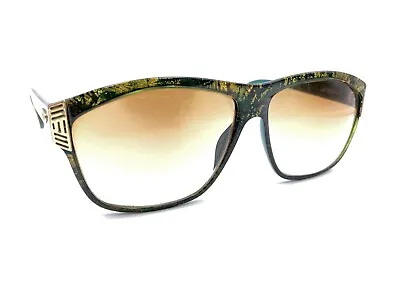 Dior Vintage 2436 60 Green Gold Square Sunglasses Frames 63-13 140 Germany Women • $109.99