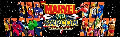 MVC Marvel Vs Capcom Arcade Multicade Marquee For Reproduction Header/Backlit Si • $15.75