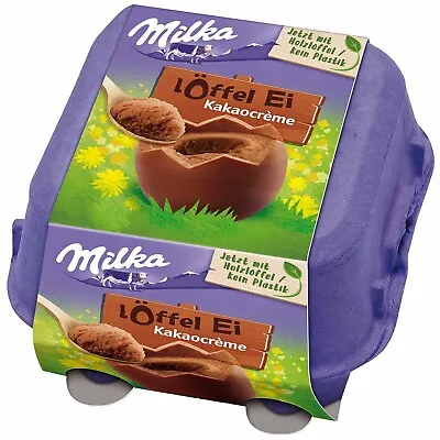 Milka Chocolate EGGS With COCOA CREAM Filling -4 Eggs -FREE SHIPPING • $13.99