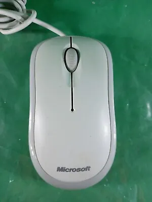 Microsoft  1113  X821908-001 Basic Optical Wired USB Mouse Ergonomic (White) • $7.29
