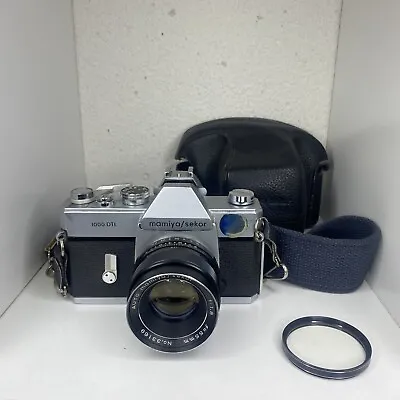 Mamiya/Sekor 1000 DTL Film Camera Sekor Auto 55mm 1:1.8 Lens Camera Case TESTED • $44.99