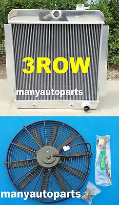 1955-1959 FOR CHEVY PICKUP TRUCK Aluminum Radiator 1955 1956 1957 1958 59 +FAN • $305