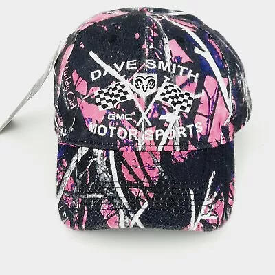 Dave Smith Motor Sports Muddy Girl Women's Pink/black Camo Adjustable Nwt • $5