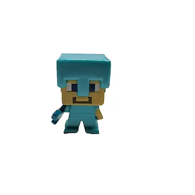 Minecraft Steve In Diamond Armor 1  Inch Mini Action Figure • $8.94