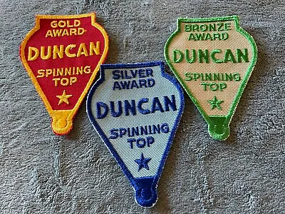 (3) VTG Duncan Spinning Top Award Patches Gold Silver Bronze Awards • $75