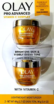 Olay Pro Advanced Vitamin C Complex AHA NIACINAMIDE 2-pack (1.7 Fl Oz X 2) • $80.31