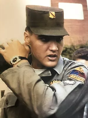 Elvis Presley Candid Photo Picture Elvis In Army Uniform EP3 • $5.39