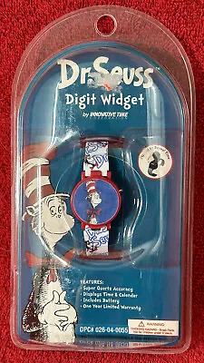 DR. SEUSS DIGIT WIDGET VINTAGE 1998  WATCH Cat In The Hat 3D White Band • $20