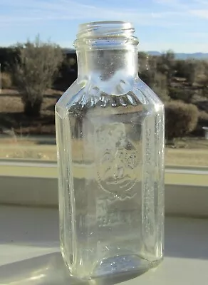 Vintage Cebhardt Eagle Embossed Chile Powder Clear Glass Bottle • $7.99