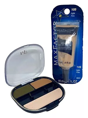 Max Factor Erace Colour Precise Concealer 105 LIGHT/PALE &Dawn To Dusk Eyeshadow • $39