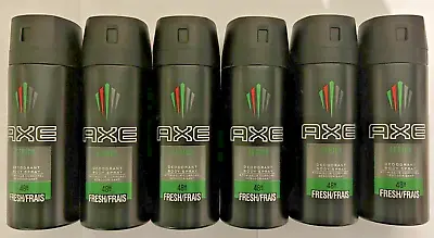 £17.99 • Buy 6 X AXE (LYNX) AFRICA 150ml Deodorant Body Spray Free P&P