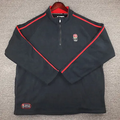 £18.95 • Buy England Rugby Union Fleece Jacket Mens Size UK XL Navy Red - Good Condition