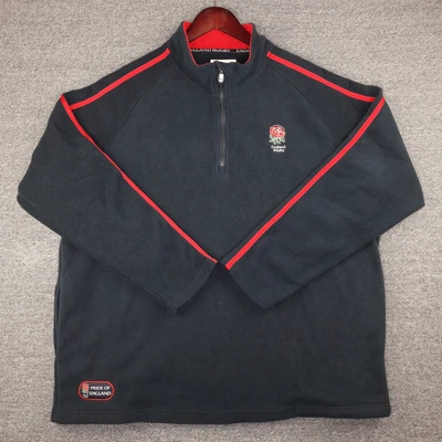 £18.95 • Buy England Rugby Union Fleece Jacket Mens Size UK XL Navy Red - Good Condition