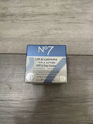 No7 Lift And Luminate Triple Action SP15 Day Cream 50ml • £16.35