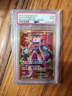 Mewtwo EX Full Art 164/162 - 2015 Pokemon XY FA Breakthrough SR PSA 9 • $90