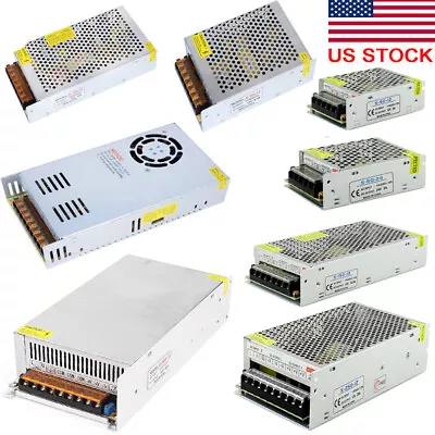 $59.98 • Buy AC 110V TO DC 12V 24V 2A 5A 10A 15A 20A 40A 60A Switch Power Supply Adapter