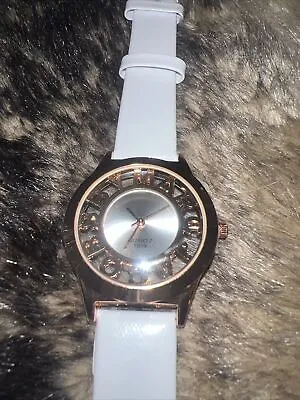 NEW Marc Jacobs White Women’s Watch Gold Tone Clear Bezel With Gold Lettering • $32