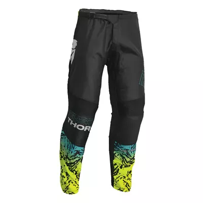 Thor Sector Atlas Black And Acid Green MX Off Road Pants Men's Sizes 28 -48 • $44.99