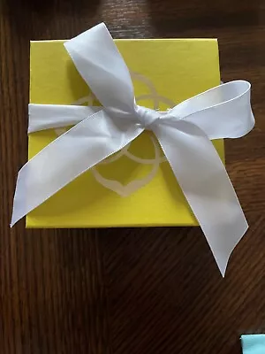 Kendra Scott Yellow Gift Boxes EMPTY Magnetic Closure  With Pouch • $10