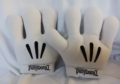 Disney Mickey Mouse White Plush Gloves Costume Hands • $17.99