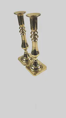 Vintage Pair Harvin Virginia Metalcrafters Brass Candlesticks  #3001 9” Tall • $59.50