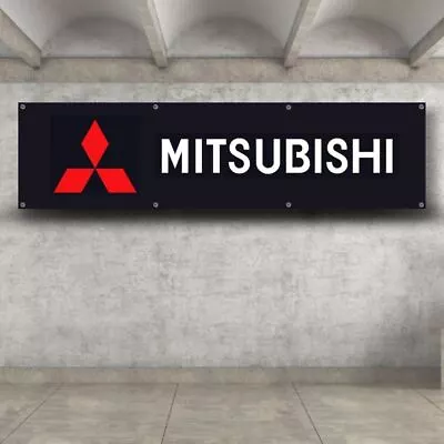 Mitsubishi 2x8 Ft Flag HKS JDM Ralliart 3000GT Lancer EVO Car Banner • $15.85