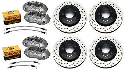 Wilwood Disc Brake Setd8-4 Calipersdrilled Rotors65-82 Corvette C-2c-3 • $1729.99