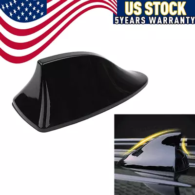 Shark Fin Roof Car Antenna Black Radio FM/AM Antena Radio Universal Screw • $9.99