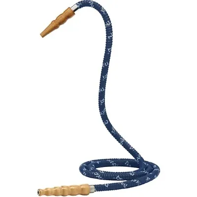 64  Light Blue Mya Hookah Hose With Wooden Tip Durable Washable Shisha Pipe Hose • $9.69