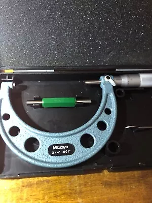 Mitutoyo 3-4  Mechanical Outside Micrometer - Blue • $70