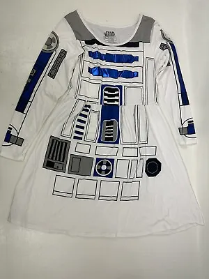 Star Wars R2D2 Dress Long Sleeve Women's Size M Might Fine • $39.99
