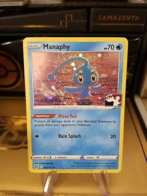 Manaphy Cosmic Holo Pokemon Prize Pack Promo Stamped Pokemon Card NM/LP • $2.49