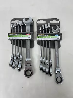 Pittsburgh 5 Pc Flex-Head Combo Wrench Set SAE & Metric 60591 & 60592 • $38