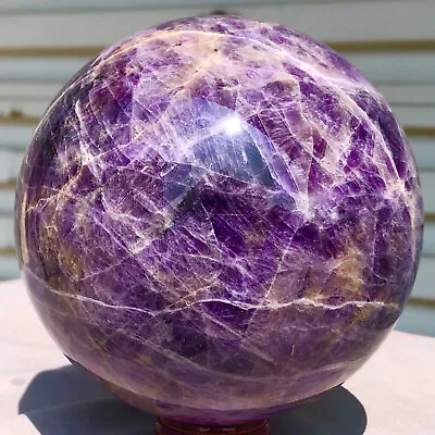 5.05lb Natural Dreamy Amethyst Sphere Quartz Crystal Ball Reiki Healing • $0.99