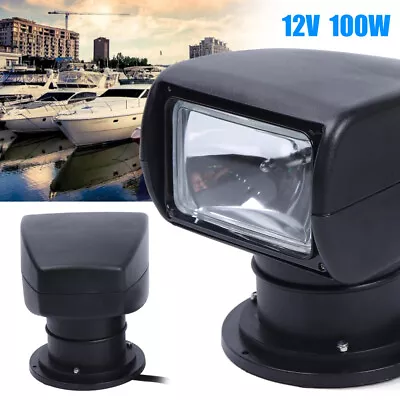 $102.60 • Buy Remote Control Spotlight Search Light For Truck Car Marine Searchlight 12V 100W 