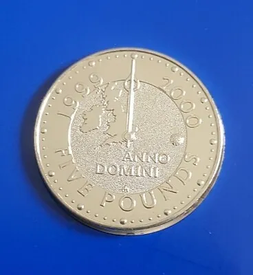 1999 - 2000 Millennium £5 Five Pound Coin - UK Royal Mint • £107