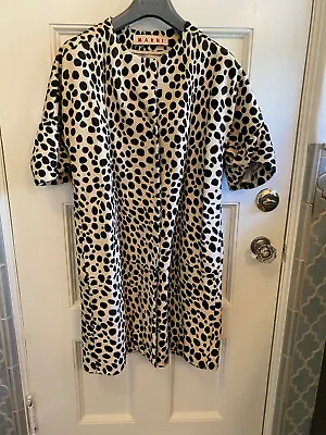 Marni Dalmatian Print Calf Fur Duster Jacket 38 • $1250